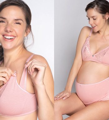 3553 - Panzera less pre-parto cotton lycra y puntilla