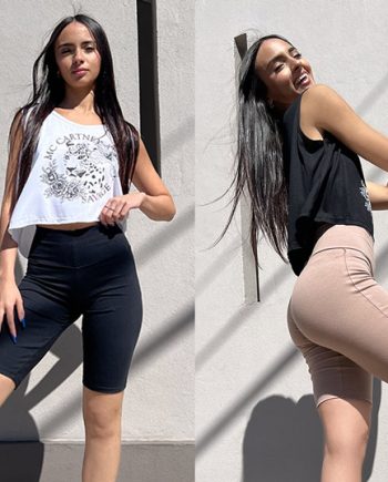 4007 - Ciclista de cotton/lycra c/ musculosa de viscosa